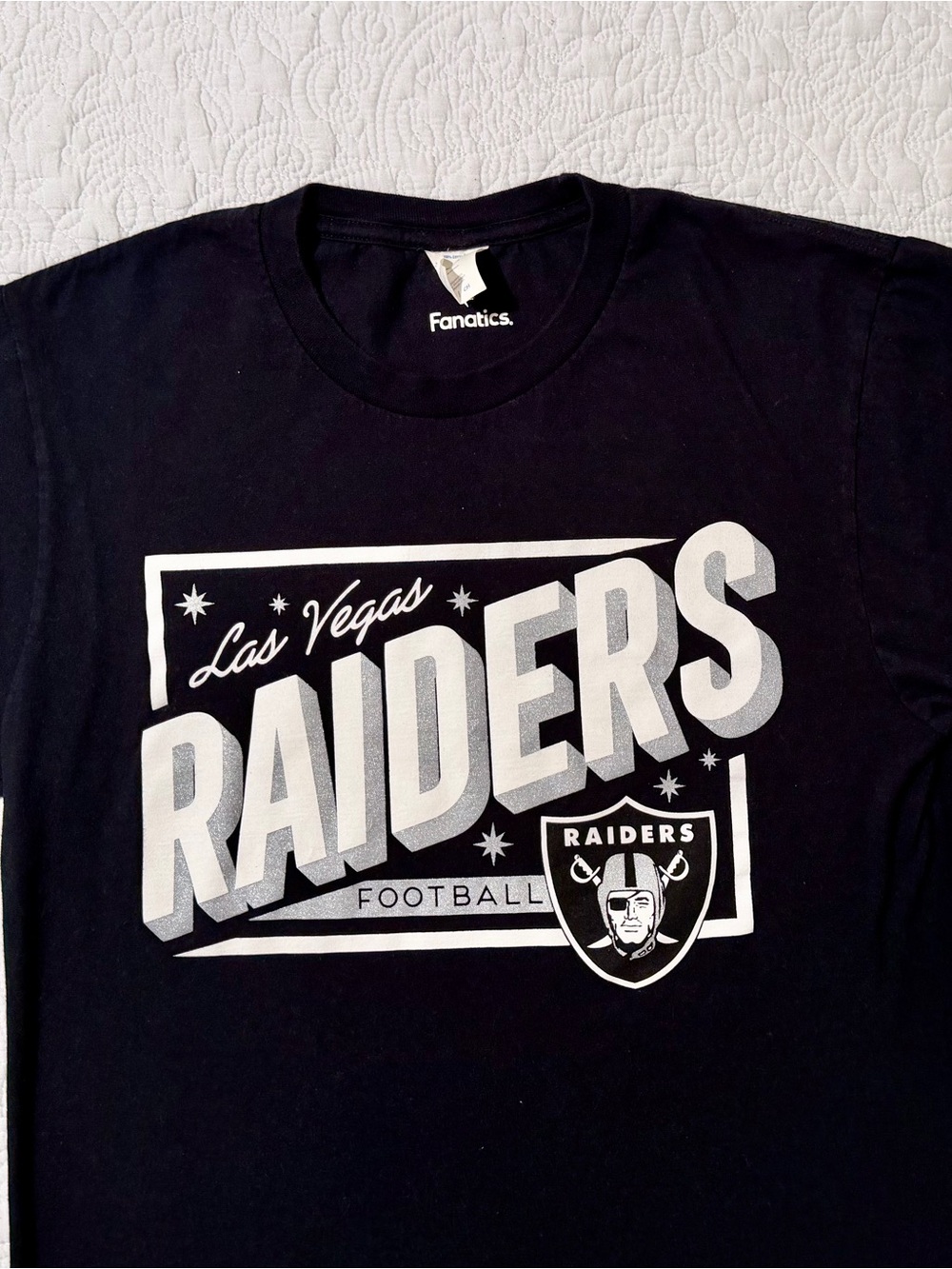Las Vegas Raiders | Fanatics | Long Sleeve Graphic T-Shirt | Black | Size Small